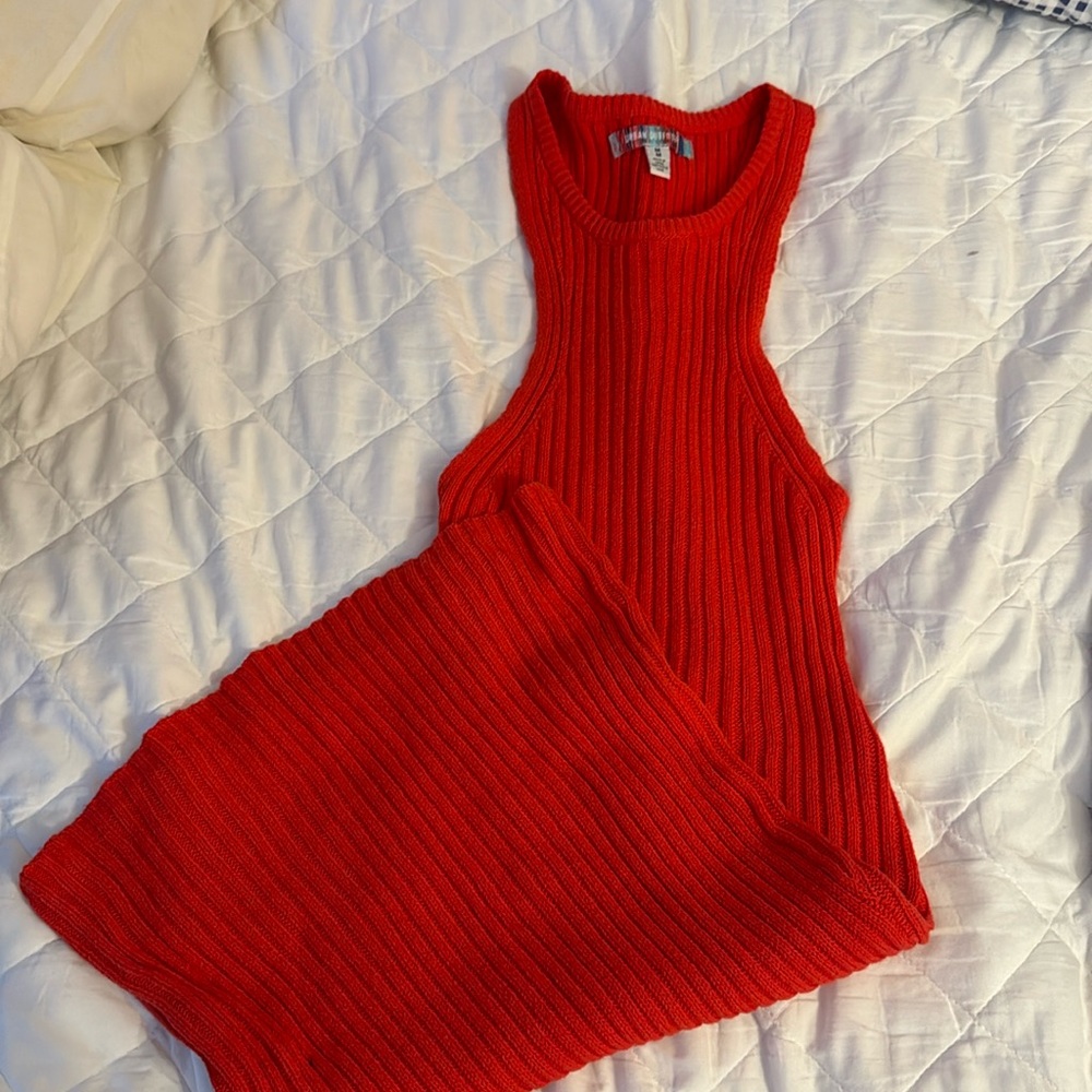 Urban Outfitters red knit maxi dress; size M; never worn